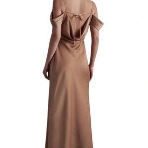 BHLDN Women’s Ira Satin Charmeuse Off Shoulder Dress